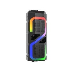 Tracer głośniki przenośny Natrix 16W TWS bluetooth LED czarny TRAGLO47193