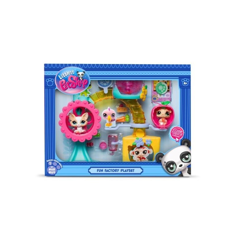 Littlest Pet Shop Zestaw Fabryka zabawy z 2 figurkami 00519