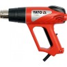 Yato YT-82288 opalarka Pistolet na gorące powietrze 500 l/min 550 °C 2000 W Czarny, Czerwony