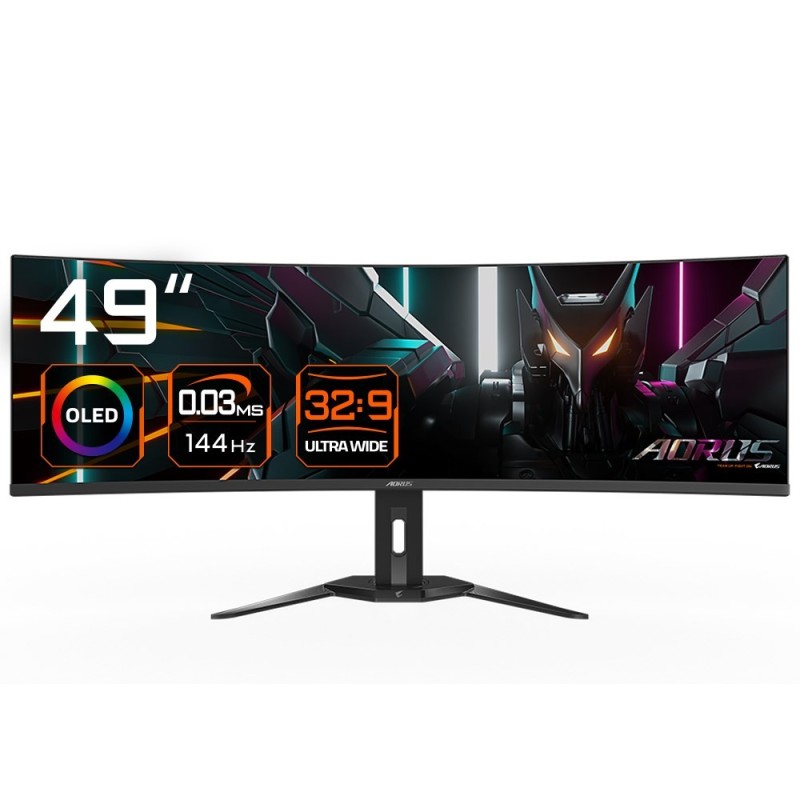 Monitor Gigabyte 49" AORUS CO49DQ 2xHDMI DP 3xUSB 3.0 USB-C głośniki 2x5W