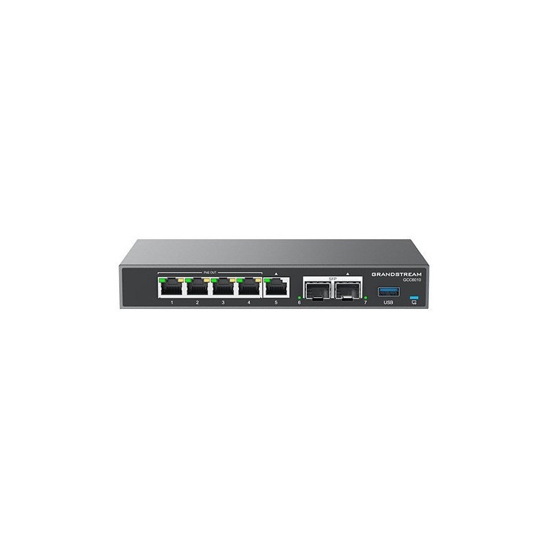 Grandstream GCC6010 UC+Networking (Router VPN. NGFW/UTM . Switch. Centrala IP) z 2x2.5 Gb SFP i 5xGbE