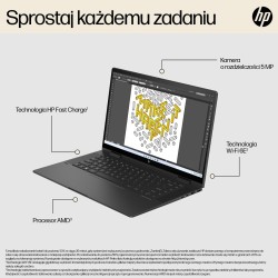 HP Envy 15-FH0023DX Ryzen 7 7730U 15.6"FHD Touch 16GB SSD512 BT BLKB x360 Win11 Nightfall Black (REPACK) 2Y