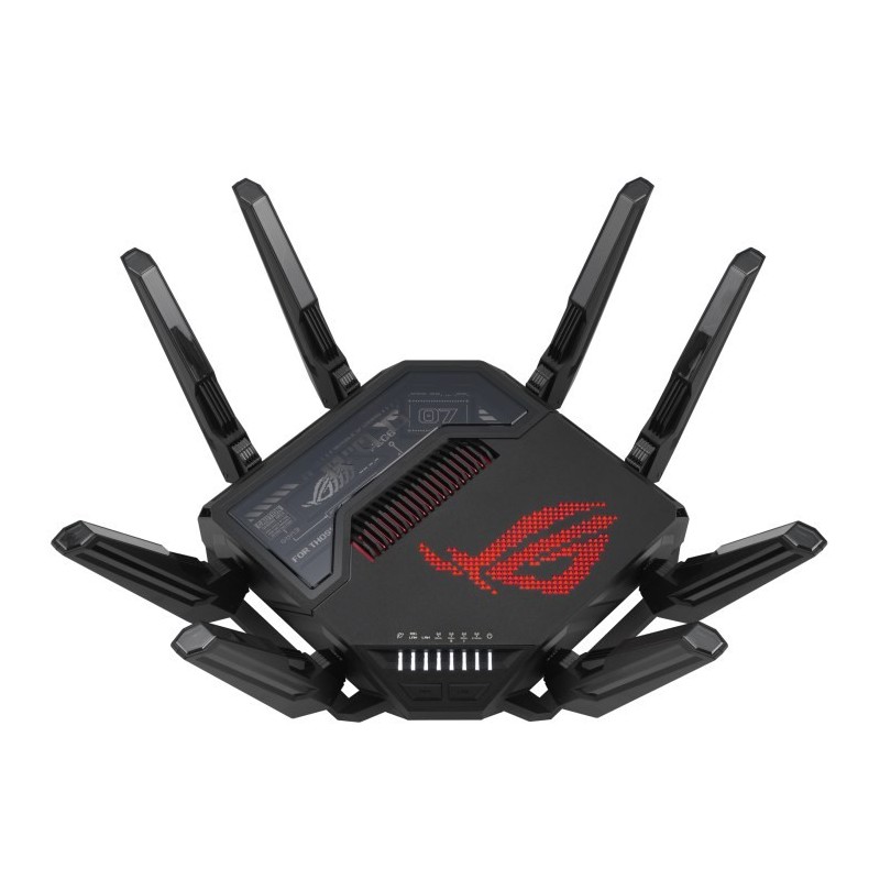 ASUS ROG Rapture GT-BE98 router bezprzewodowy 10 Gigabit Ethernet Quad-band (2.4 GHz / 5 GHz-1 / 5 GHz-2 / 6 GHz) Czarny ASUS ROG Rapture GT-BE98 router bezprzewodowy 10 Gigabit Ethernet Quad-band (2.4 GHz / 5 GHz-1 / 5 GHz-2 / 6 GHz) Czarny