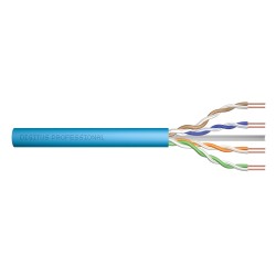 Kabel instalacyjny DIGITUS kat.6A, U/UTP, B2ca, AWG 23/1, LSOH, 100m, niebieski