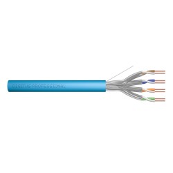 Kabel instalacyjny DIGITUS kat.6A, U/FTP, B2ca, AWG 23/1, LSOH, 500m, niebieski, szpula