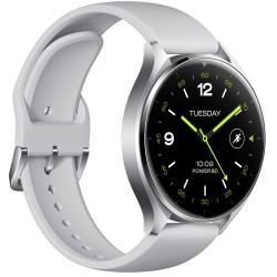 Xiaomi Watch 2 3,63 cm (1.43") AMOLED 46 mm Cyfrowy 466 x 466 px Ekran dotykowy Srebrny Wi-Fi GPS