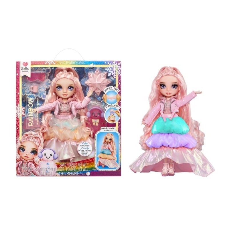 PROMO MGA Rainbow High Winter Wonderland Lalka Bella (Pink) 120827