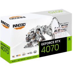 Karta graficzna INNO3D GeForce RTX 4070 TWIN X2 OC WHITE 12GB GDDR6X DLSS 3