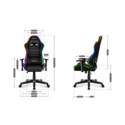 Fotel gamingowy dla dziecka Huzaro Ranger 6.0 RGB Mesh