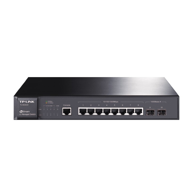 Maršrutizatorius Šakotuvas Switch TP-LINK TL-SG3210 Type L2 8x10Base-T / 100Base-TX / 1000Base-T 2xSFP Maršrutizatorius Šakotuvas Switch TP-LINK TL-SG3210 Type L2 8x10Base-T / 100Base-TX / 1000Base-T 2xSFP