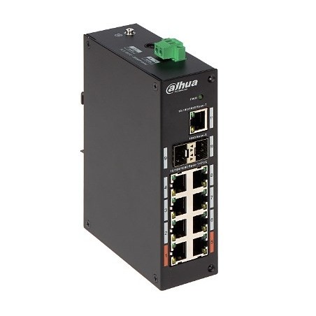 Dahua Technology PFS3211-8GT-120-V2 łącza sieciowe Nie zarządzany Gigabit Ethernet (10/100/1000) Obsługa PoE Montaż na