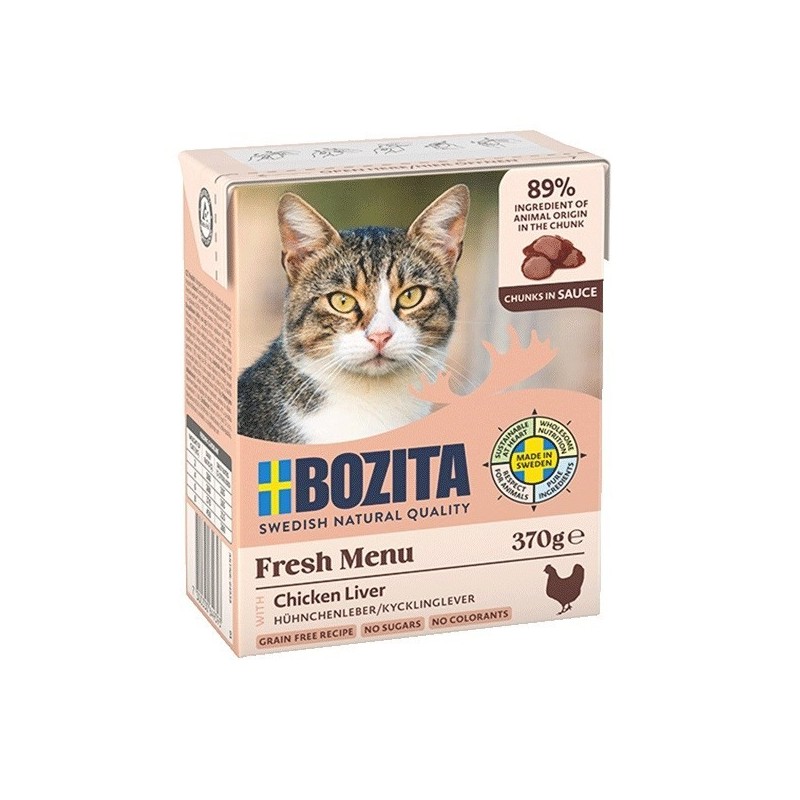 BOZITA Wątróbka drobiowa w sosie - dla kota - 370g