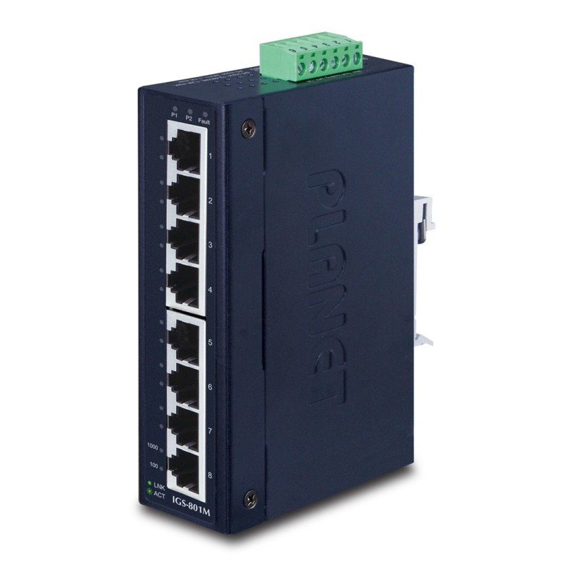 PLANET IGS-801M łącza sieciowe Zarządzany L2/L4 Gigabit Ethernet (10/100/1000) 1U Niebieski PLANET IGS-801M łącza sieciowe Zarządzany L2/L4 Gigabit Ethernet (10/100/1000) 1U Niebieski