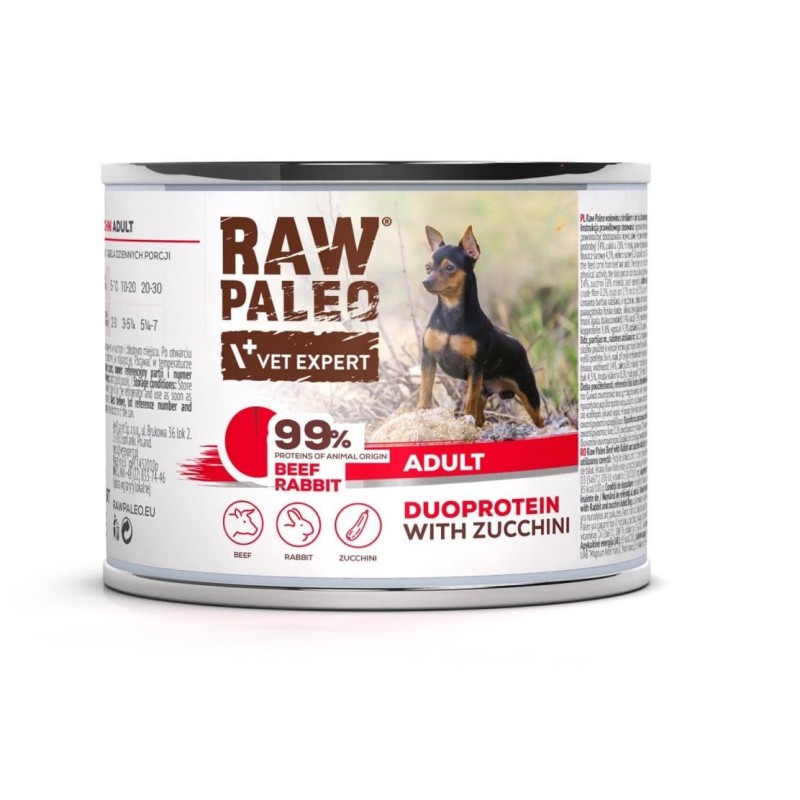 Raw Paleo Beef&Rabbit Adult Can 200g