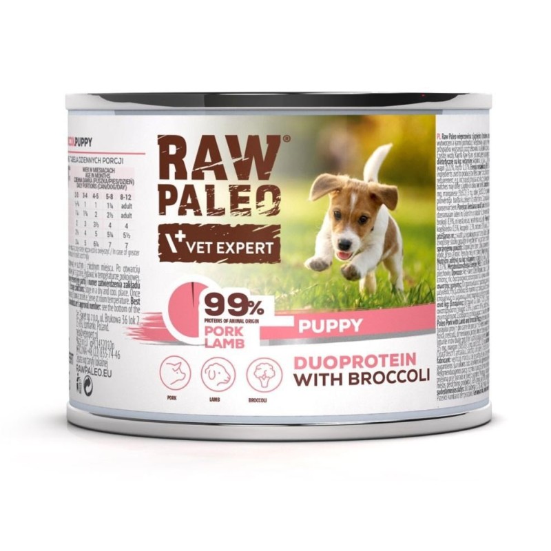 Raw Paleo Pork&Lamb Puppy Can 200g