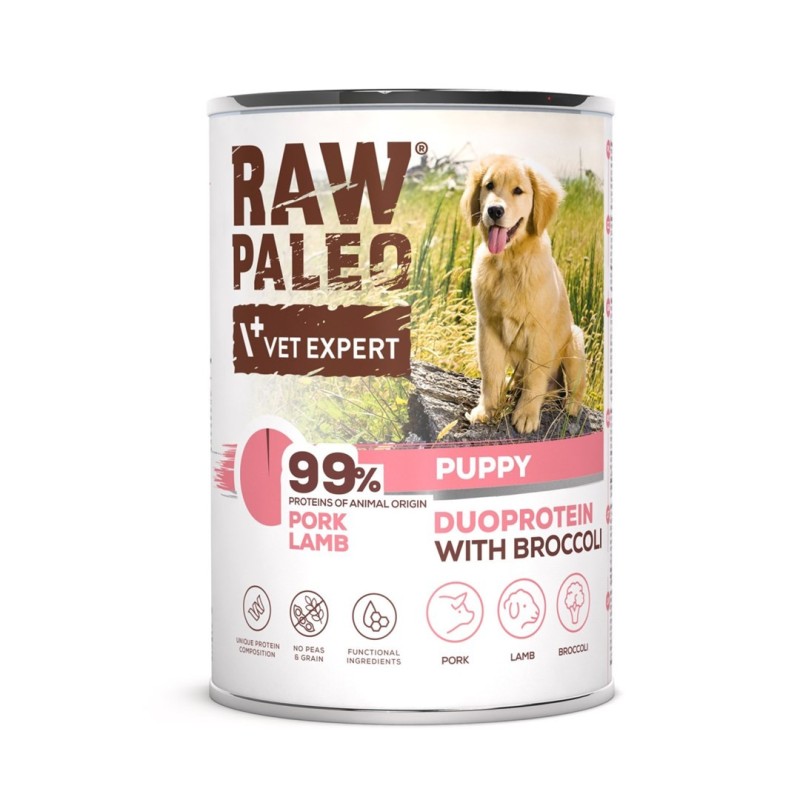 Raw Paleo Pork&Lamb Puppy Can 400g