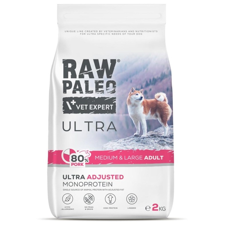 Raw Paleo Ultra Pork Medium&Large Adult 2kg