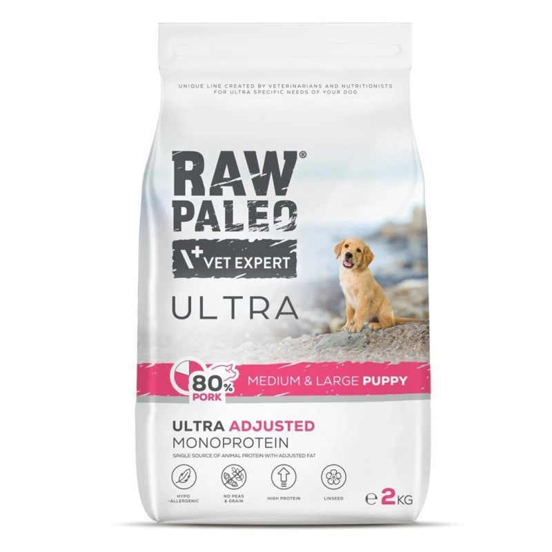 Raw Paleo Ultra Pork Medium&Large Puppy 2kg