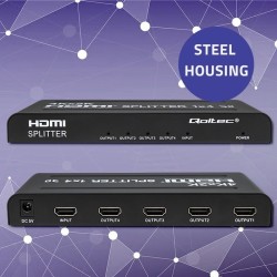 QOLTEC ROZDZIELACZ SPLITTER 4XHDMI 4KX2K | 3.4GB/S