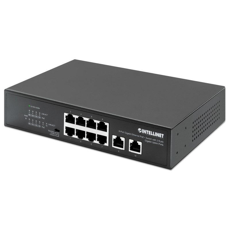 Switch giga 8P poe+ 2P uplink