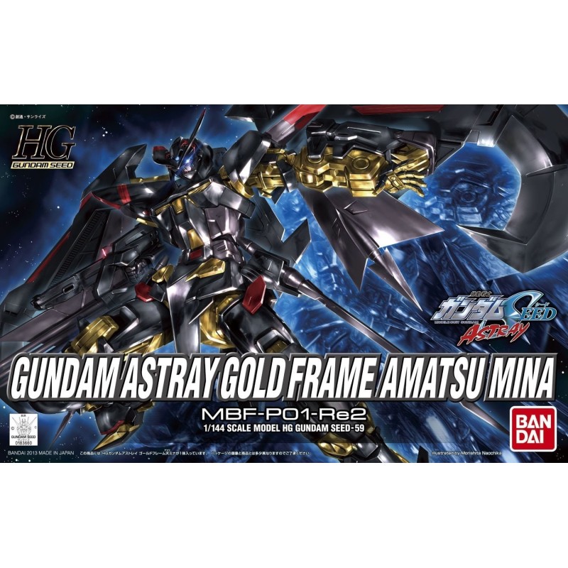 Figurka kolekcjonerska BANDAI HG 1/144 GUNDAM ASTRAY GOLD FRAME AMATSUMINA