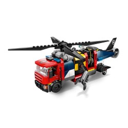 LEGO CITY 60462 Zestaw z helikopterem, wozem strażackim i łodzią podwodną