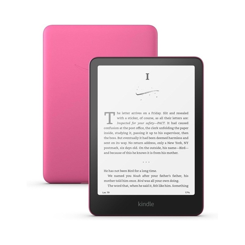 Ebook New Kindle Paperwhite (12th Generation) - 2024 release 7” glare-free 16GB Wi-Fi (Ad-supported) Raspberry