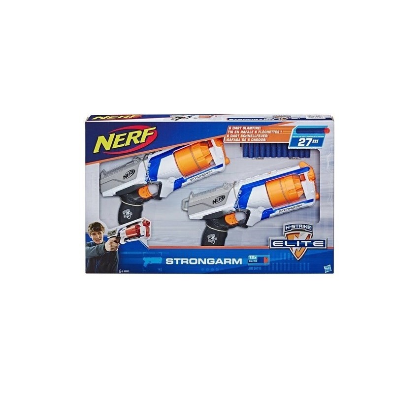 Wyrzutnia NERF N-Strike Elite 2xStrongarm B8995