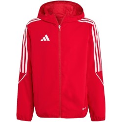 Kurtka dla dzieci adidas Tiro 23 League Windbreaker czerwona IA1624 152cm