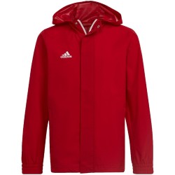 Kurtka dla dzieci adidas Entrada 22 All-Weather czerwona IK4013