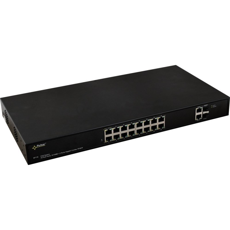 SWITCH POE PULSAR SF116 16-PORTÓW SWITCH POE PULSAR SF116 16-PORTÓW