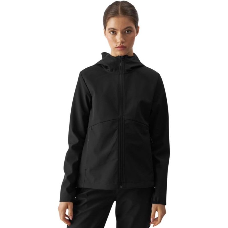 Kurtka damska softshell 4F F285 głęboka czerń 4FWAW24TSOFF285 20S M