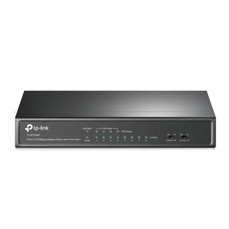 TP-Link TL-SF1008P Nie zarządzany Fast Ethernet (10/100) Obsługa PoE Czarny TP-Link TL-SF1008P Nie zarządzany Fast Ethernet (10/100) Obsługa PoE Czarny