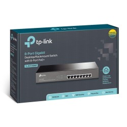 TP-Link TL-SG1008MP Nie zarządzany Gigabit Ethernet (10/100/1000) Obsługa PoE 1U Czarny