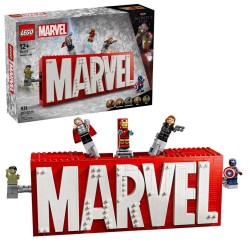 LEGO MARVEL SUPER HEROES 76313 Logo MARVEL z minifigurkami