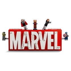 LEGO MARVEL SUPER HEROES 76313 Logo MARVEL z minifigurkami