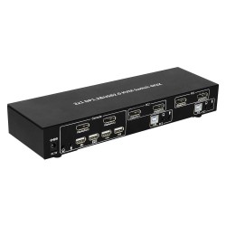 TECHLY PRZEŁĄCZNIK KVM DISPLAYPORT/USB 4X1 4K30HZ