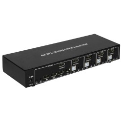 TECHLY PRZEŁĄCZNIK KVM DISPLAYPORT/USB 4X1 4K30HZ