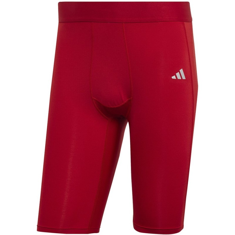 Spodenki męskie adidas Techfit Aeroready Short Tights czerwone HP0616 XL