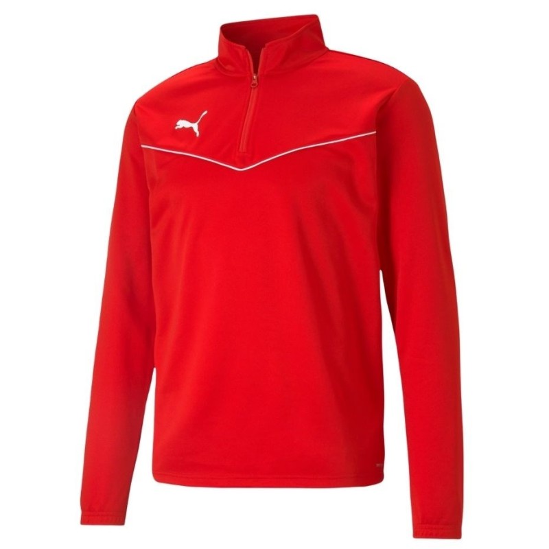 Bluza męska Puma teamRISE 1 4 Zip Top czerwona 657394 01 S