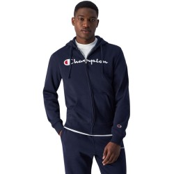 Bluza męska Champion Full Zip Hoodie granatowa 220255 BS501 L