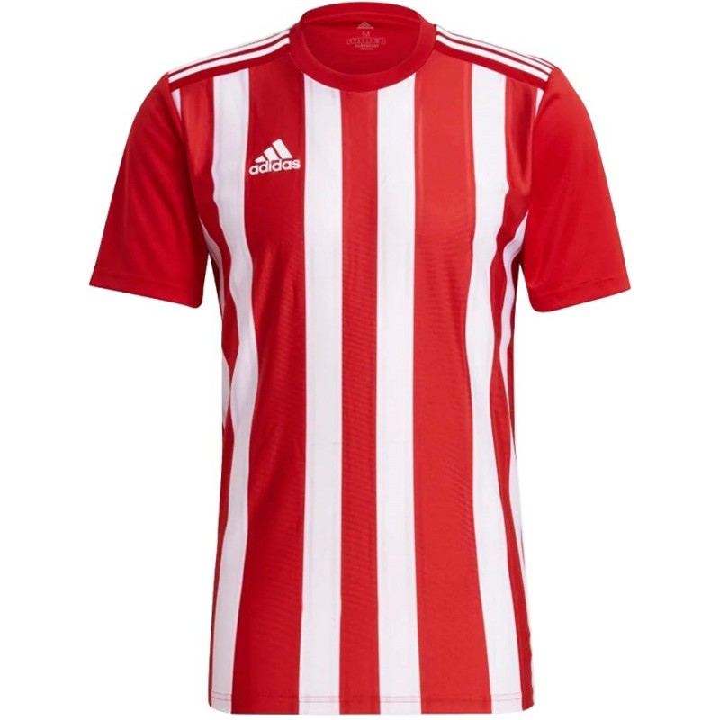 Koszulka męska adidas Striped 21 Jersey czerwono-biała GN7624 S