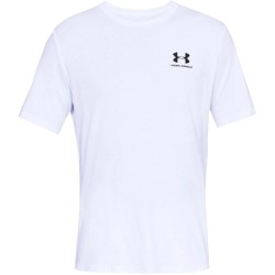 Koszulka męska Under Armour Sportstyle Left Chest SS biała 1326799 100 XL