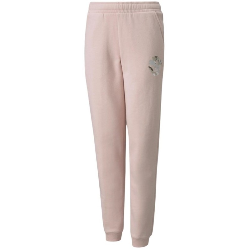 Spodnie dla dzieci Puma Alpha Sweatpants FL różowe 589235 36 164cm