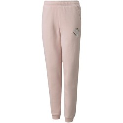 Spodnie dla dzieci Puma Alpha Sweatpants FL różowe 589235 36 152cm