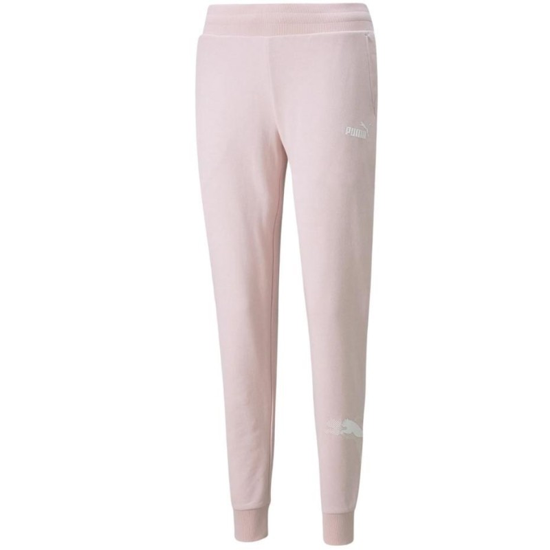 Spodnie damskie Puma Power Graphic Pants różowe 847115 16 XL