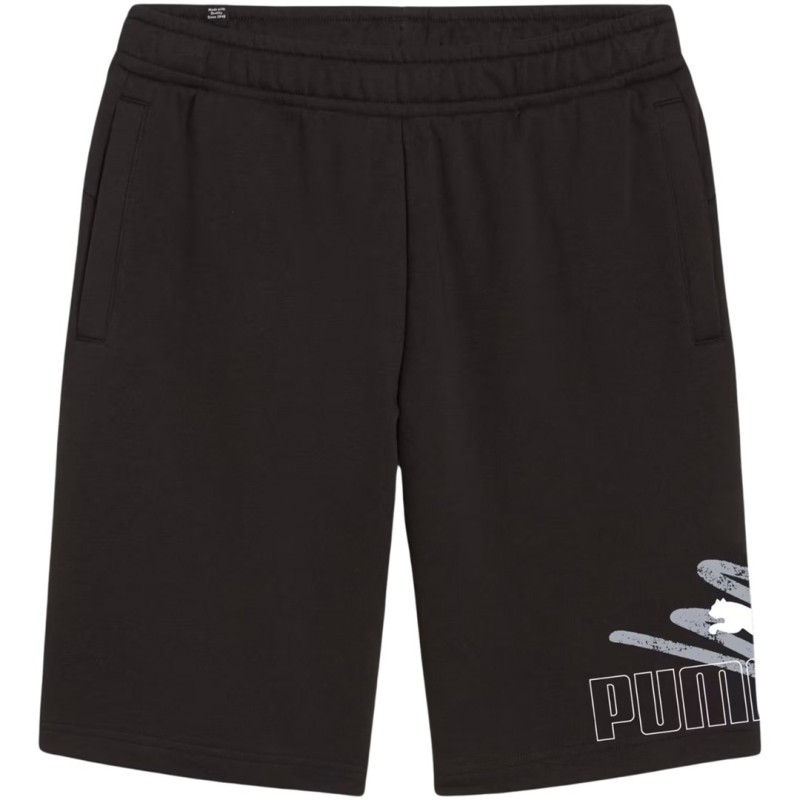 Spodenki męskie Puma ESS+ Logo Lab Graphic Shorts 10 czarne 678989 01 L