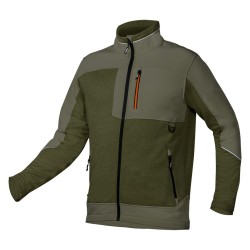 Bluza softshell OUTDOOR, zielona, rozmiar XXL