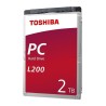 Toshiba L200 dysk twardy 2 TB 5400 RPM 128 MB 2.5" Serial ATA III