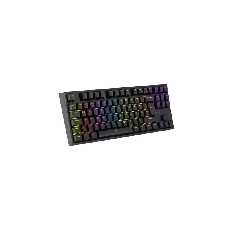 GENESIS Thor 404 TKL klawiatura Gaming USB QWERTZ Niemiecki Czarny